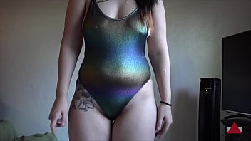 Hot brunette loves things and you