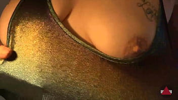 Hot brunette loves things and you