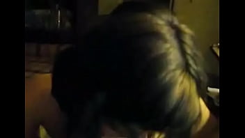 Cute busty teen glasses pov blowjob amateur