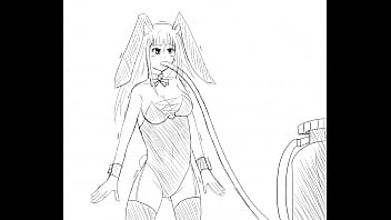 Big puffy bunny girl