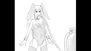 Big puffy bunny girl