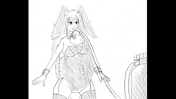 Big puffy bunny girl