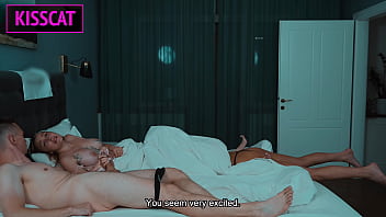 S6e2 pt2 step sister zlata shine come to share bed for 3some fuck with step brother and kisscat