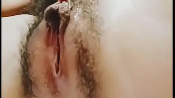 My girl plays her pussy