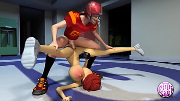 Teen girls takes hard cock in the locker room part 2