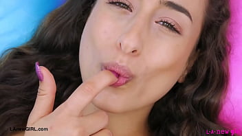 Fierce brunette glow naked close up