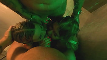 Rough deepthroat in the shower cumshot cum kiss swap Rough deepthroat in the shower cumshot cum kiss swap