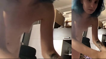 Blowjob fast & furious in hair salon titillating teal temptation