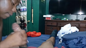 3rd blowjob today from darkchocolatebarbie left me dry