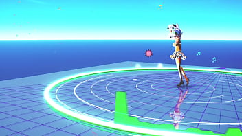 Blonde girl extreme game over in virtual reality mmd by amanita