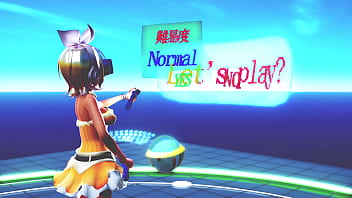 Blonde girl extreme game over in virtual reality mmd by amanita