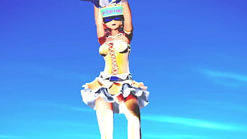 Blonde girl extreme game over in virtual reality mmd by amanita