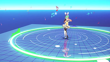 Blonde girl extreme game over in virtual reality mmd by amanita