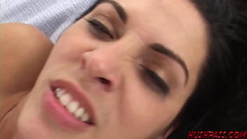 Busty brunette veronica gives him a pep talk and her pussy