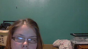 Cute nerdy wife and cam model strips for pervs