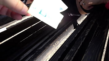 She swallows my cum in the castle