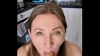 Busty stepmother helps stepson learn about sex