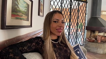 Hot latina pov blowjob and rimming during casting cum in mouth