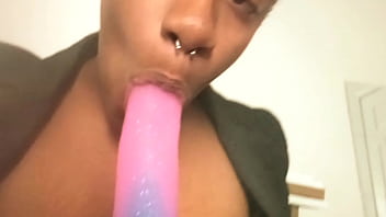 I'll suck this dildo like it's you