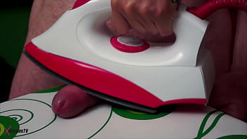 Xdreamstv holly's cum on ironing board handjob