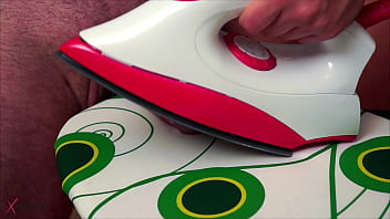 Xdreamstv holly's cum on ironing board handjob