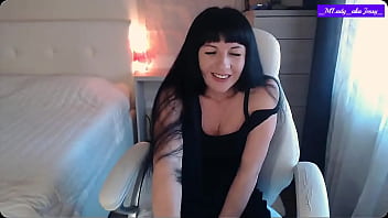 Sweet little titty jessy chair strip teasin' & pussy pleasin'