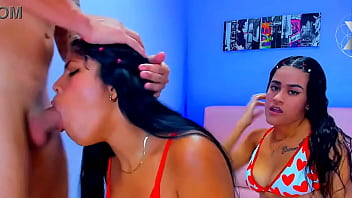 Sloppy deepthroat of a slut with her stepbrother