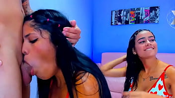 Sloppy deepthroat of a slut with her stepbrother