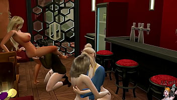 Too many blondes fucked in bar
