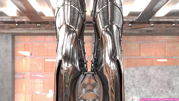 Metal bondage by a cruel sister 3d bdsm comic animation
