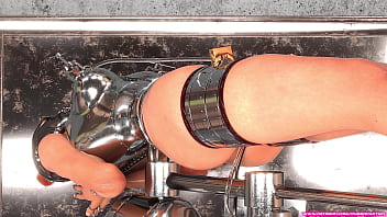 Metal bondage by a cruel sister 3d bdsm comic animation