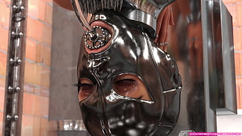 Metal bondage by a cruel sister 3d bdsm comic animation