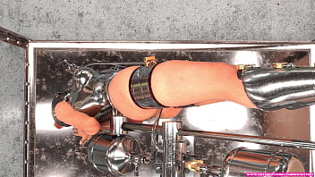 Metal bondage by a cruel sister 3d bdsm comic animation