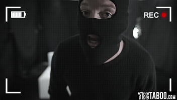 Cunning horny boyfriend asks gf's stepdad for ransom by fucking her on tape