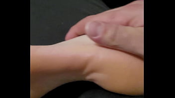 After a foot massage my stepsister wanted to take my dick to her mouth she love my dick cum in her mouth
