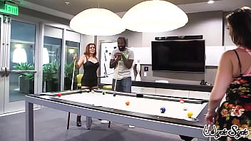 Sara Jay & Nikki Ferrari Smooch As They Get Pounded & Smacked By Shaun thumbnail