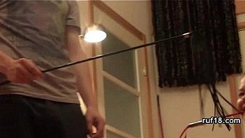 Teen tries bondage sex