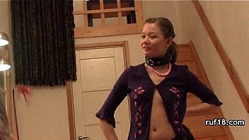 Teen tries bondage sex