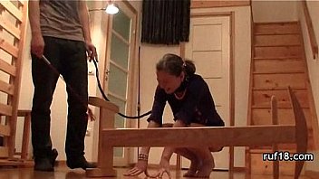 Teen tries bondage sex