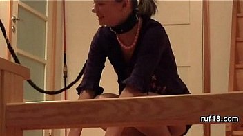 Teen tries bondage sex