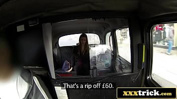 No cash no this busty student pays her fare with a hardcore anal exam