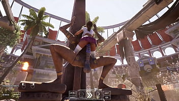 An ancient statue awakened and began to fuck lara in an arena with 1 000 spectators 3d hentai game