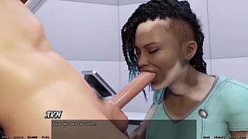 Stranded in space #76 hot blowjob by vitiligo girl