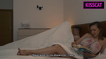 How step mom’s double creampie lust explodes over step son’s porn in bed How step mom’s double creampie lust explodes over step son’s porn in bed