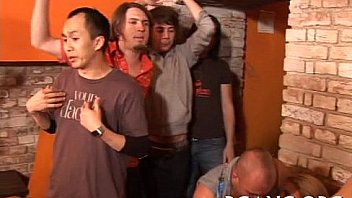 Cute honeys get gangbanged