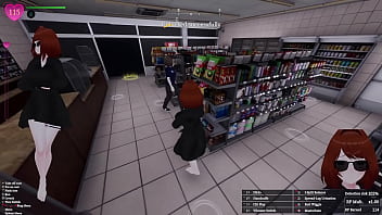 Secret flasher manaka quests in store voyeur game