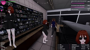 Secret flasher manaka quests in store voyeur game