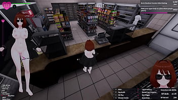 Secret flasher manaka quests in store voyeur game