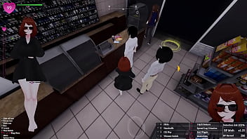 Secret flasher manaka quests in store voyeur game