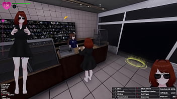 Secret flasher manaka quests in store voyeur game